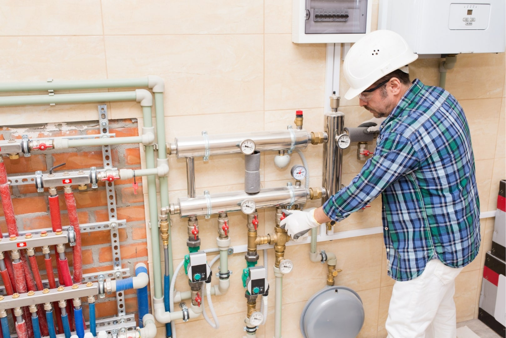 Boiler Repair Toronto technician servicing residential boiler