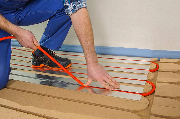 types of in-floor heating systems